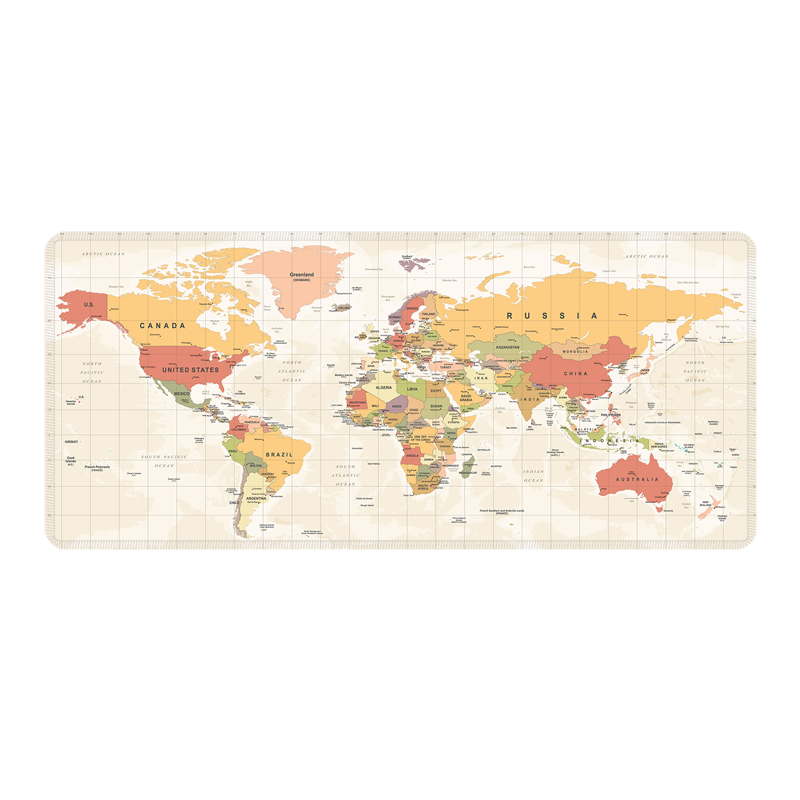 Cmhoo XXL Professional Large Mouse Pat & Computer Game Mouse Mat 9040 Map 35.4x15.7x0.1IN, Map 
