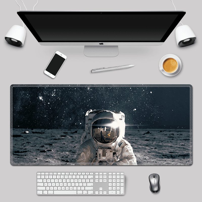 lunar material mouse pad